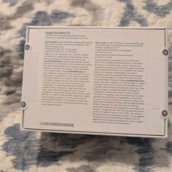 Google Pixel Watch LTE Android Smartwatch Fitbit Activity Tracker Silver, NEW - Picture 7 of 17